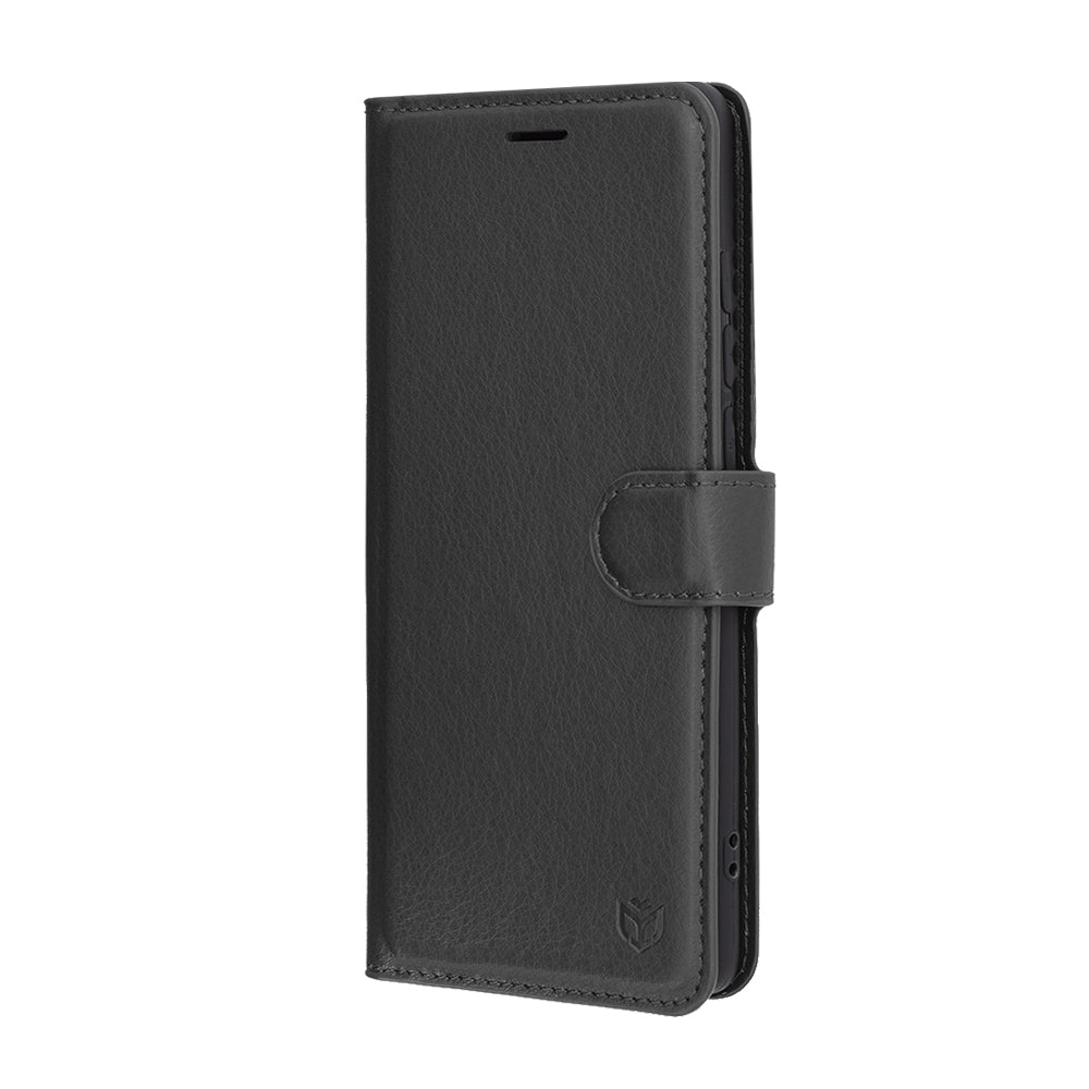 Deksel for Motorola Edge 60 Fusion / Edge 60, Techsuit, Leather Folio, Svart