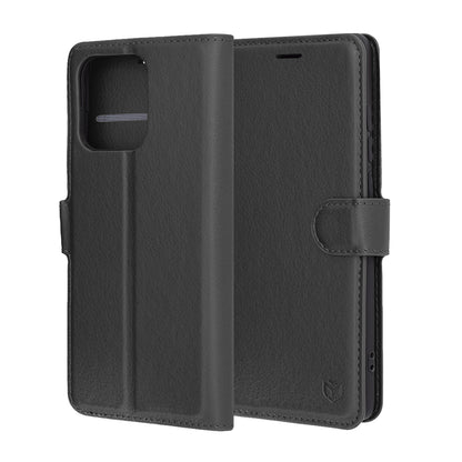 Deksel for Motorola Edge 60 Fusion / Edge 60, Techsuit, Leather Folio, Svart