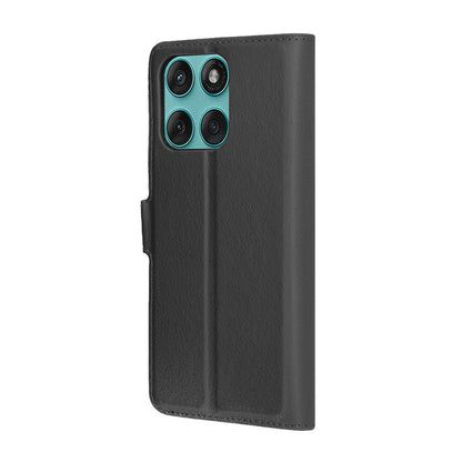 Deksel for Motorola Edge 60 Fusion / Edge 60, Techsuit, Leather Folio, Svart