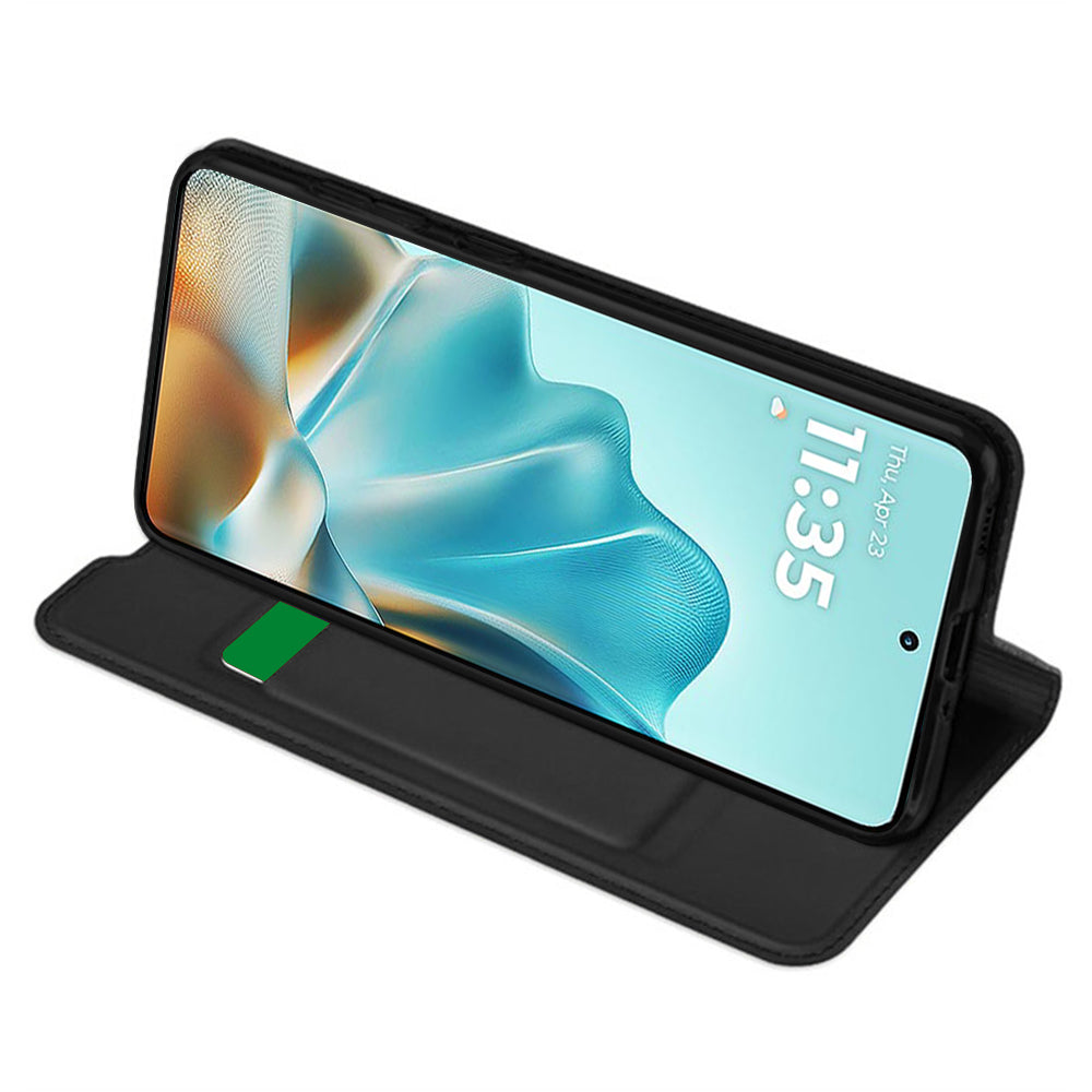 Deksel til Motorola Edge 60 Fusion / Edge 60, Techsuit, Magskin Book, Svart