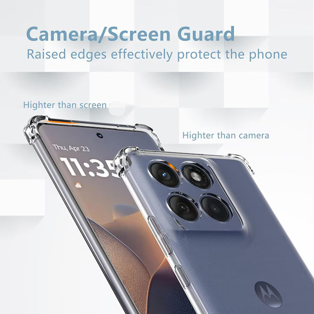 Deksel til Motorola Edge 60 Fusion / Edge 60, Techsuit, Støtsikker Klar, Transparent