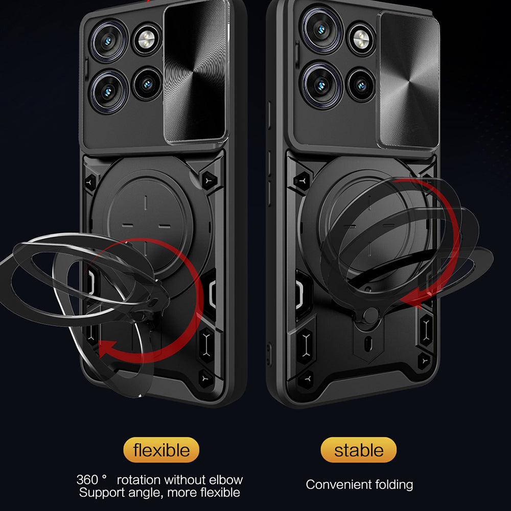 Deksel for Motorola Edge 60 Neo / Edge 50 Neo, Techsuit, CamGuard Pro, Svart