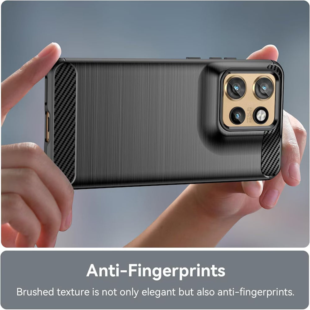 Deksel for Motorola Edge 60 Neo / Edge 50 Neo, Techsuit, Karbon, Blå