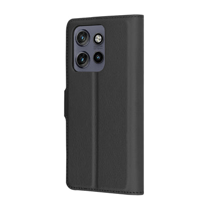 Deksel for Motorola Edge 60 Neo / Edge 50 Neo, Techsuit, Leather Folio, Svart