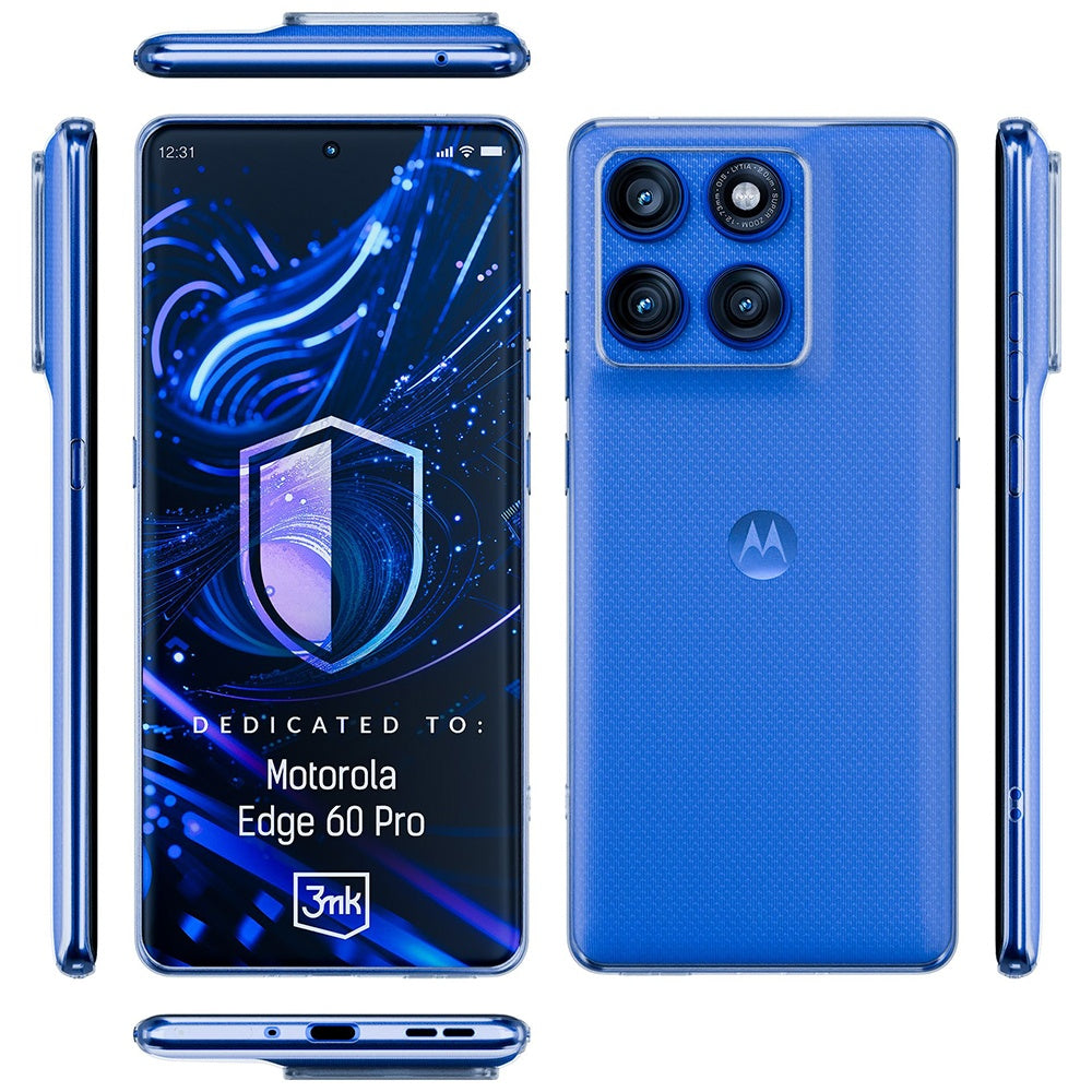 Deksel for Motorola Edge 60 Pro, 3MK, Klar, Transparent