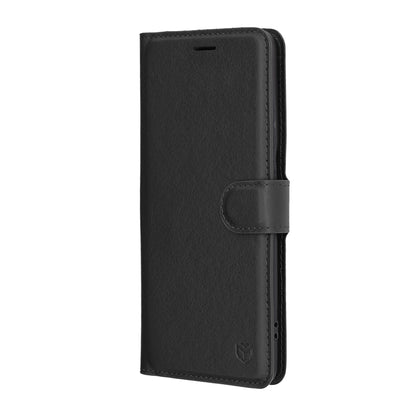 Deksel for Motorola Edge 60 Pro, Techsuit, Leather Folio, Svart