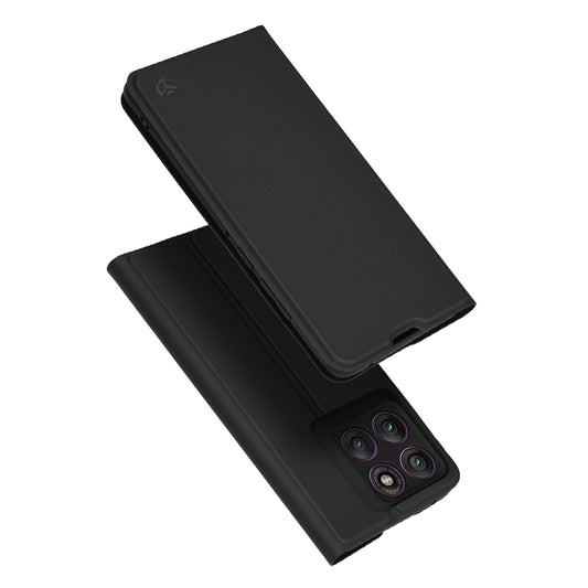 Deksel til Motorola Edge 60 Pro, Techsuit, Magskin Book, Svart