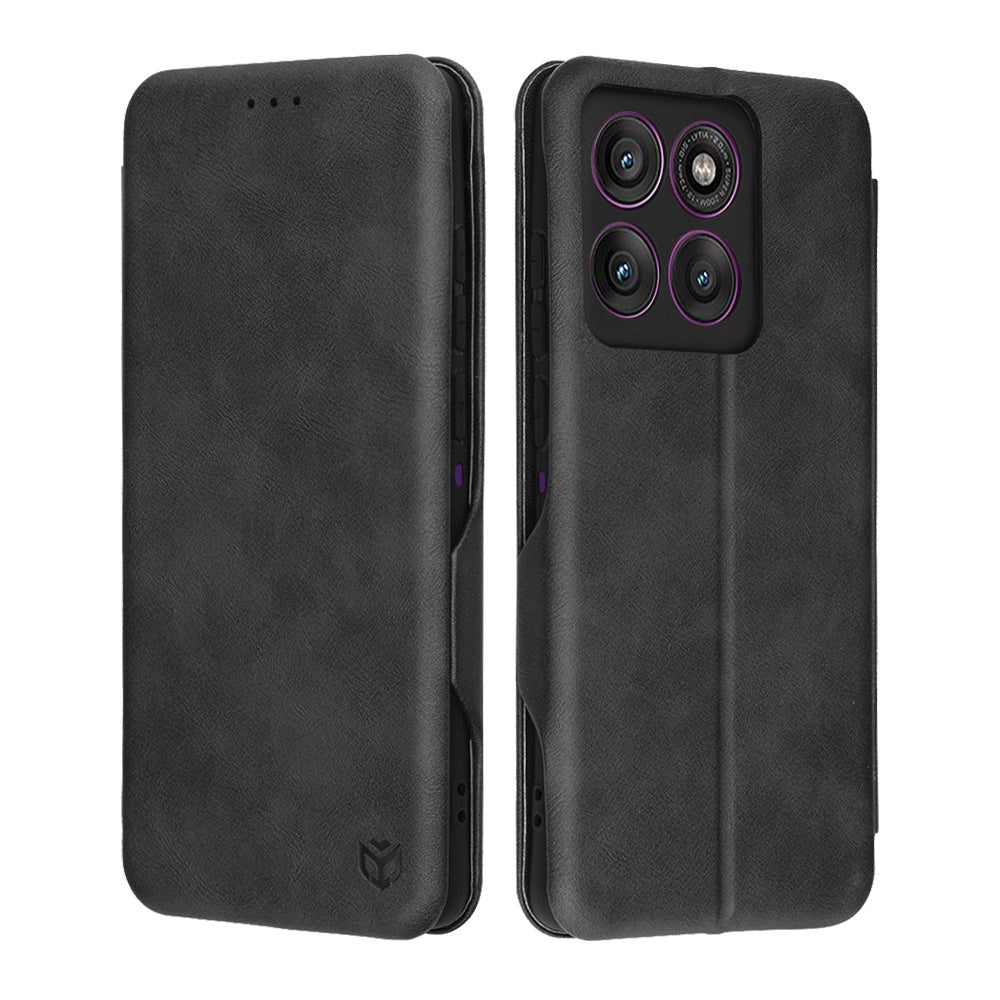 Deksel for Motorola Edge 60 Pro, Techsuit, Safe Wallet Plus, Svart