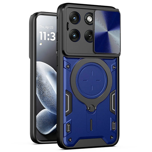 Deksel for Motorola Edge 70 Fusion, Techsuit, CamGuard Pro, Blå
