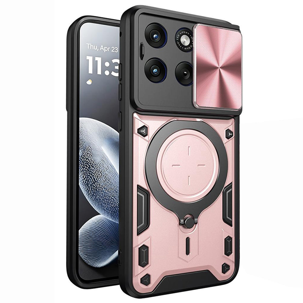 Deksel til Motorola Edge 70 Fusion, Techsuit, CamGuard Pro, Rosa Gull