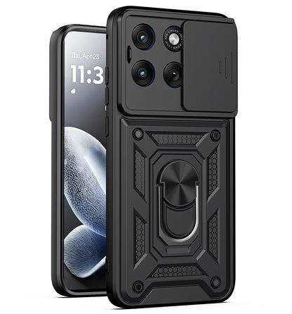 Deksel for Motorola Edge 70 Fusion, Techsuit, CamShield, Svart