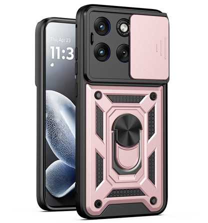Deksel til Motorola Edge 70 Fusion, Techsuit, CamShield, Rosa Gull