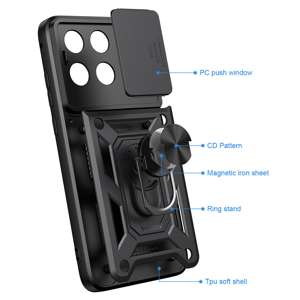 Deksel til Motorola Edge 70 Fusion, Techsuit, CamShield, Rosa Gull