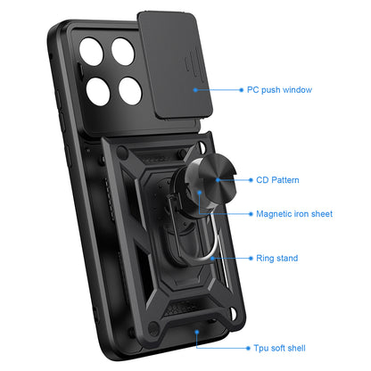 Deksel til Motorola Edge 70 Fusion, Techsuit, CamShield, Rosa Gull