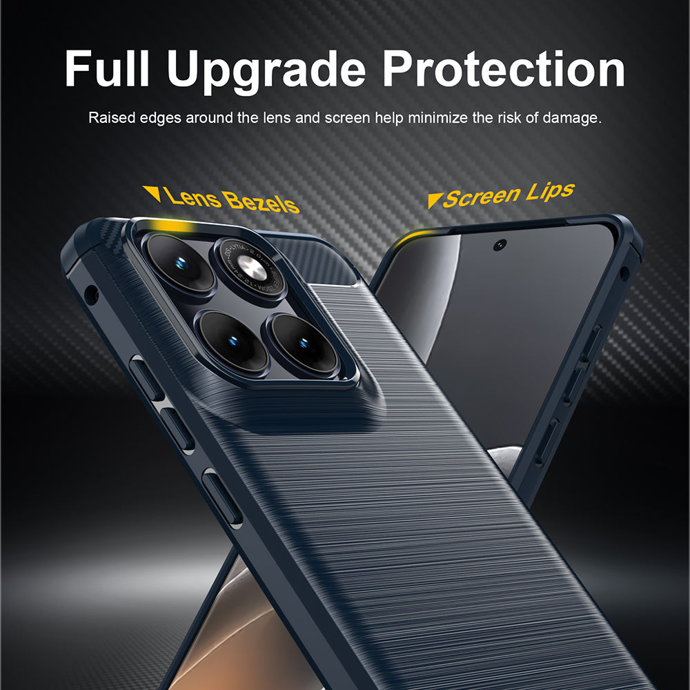 Deksel til Motorola Edge 70 Fusion, Techsuit, Karbon, Blå