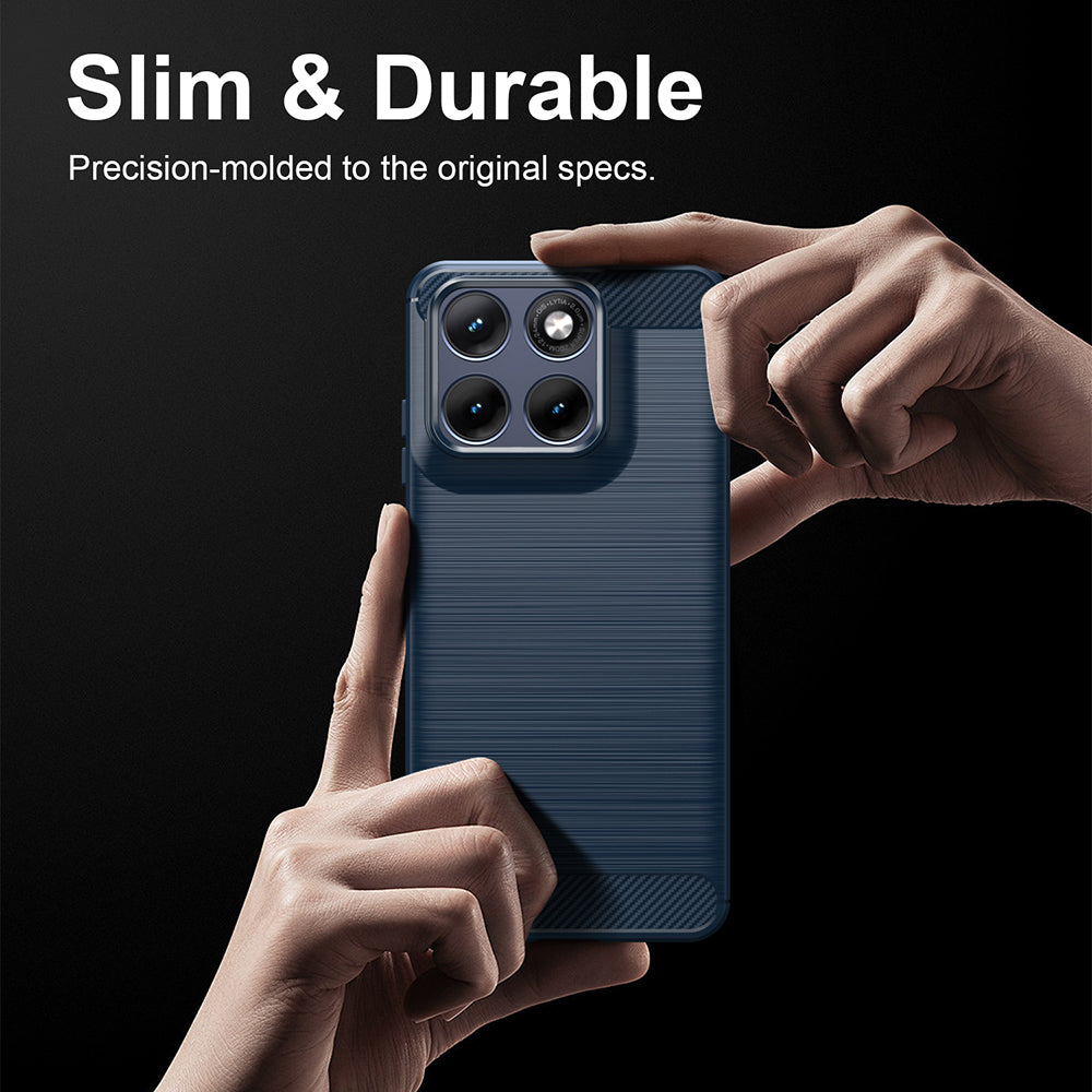 Deksel til Motorola Edge 70 Fusion, Techsuit, Karbon, Blå
