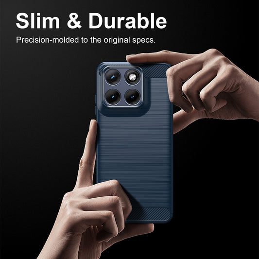 Deksel til Motorola Edge 70 Fusion, Techsuit, Karbon, Blå