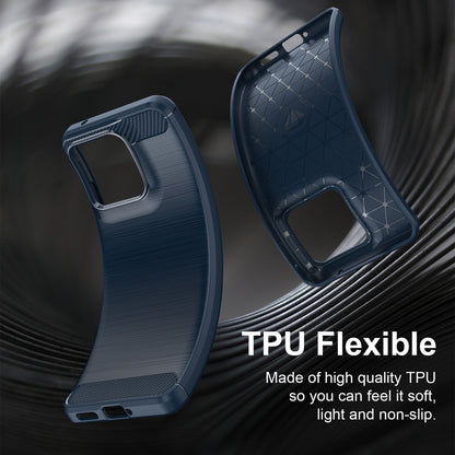 Deksel til Motorola Edge 70 Fusion, Techsuit, Karbon, Blå