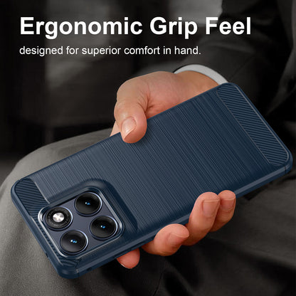 Deksel til Motorola Edge 70 Fusion, Techsuit, Karbon, Blå