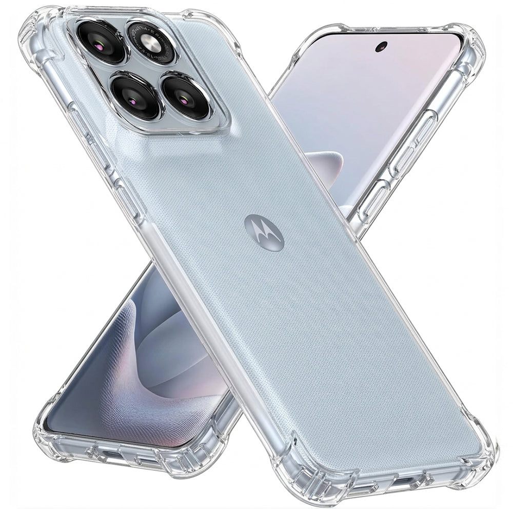 Deksel for Motorola Edge 70 Fusion, Techsuit, Shockproof Clear, Gjennomsiktig