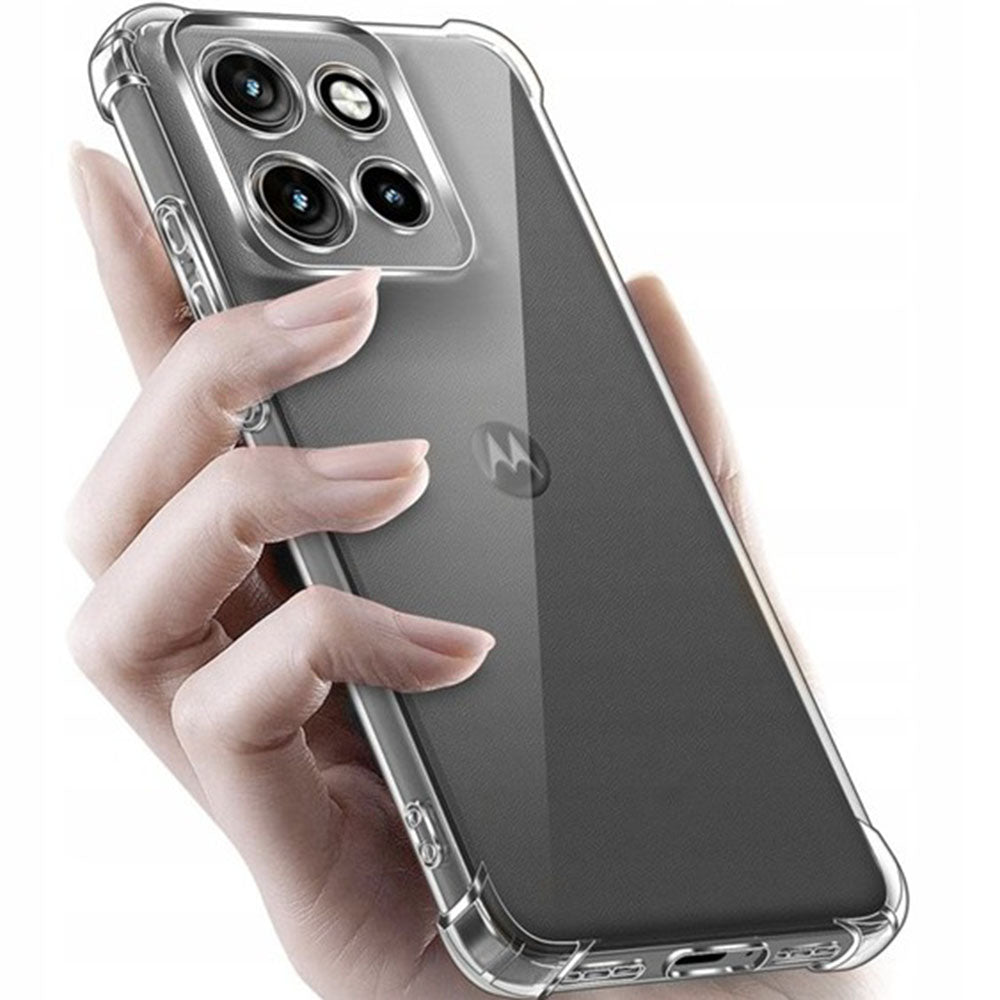 Deksel for Motorola Edge 70 Fusion, Techsuit, Shockproof Clear, Gjennomsiktig