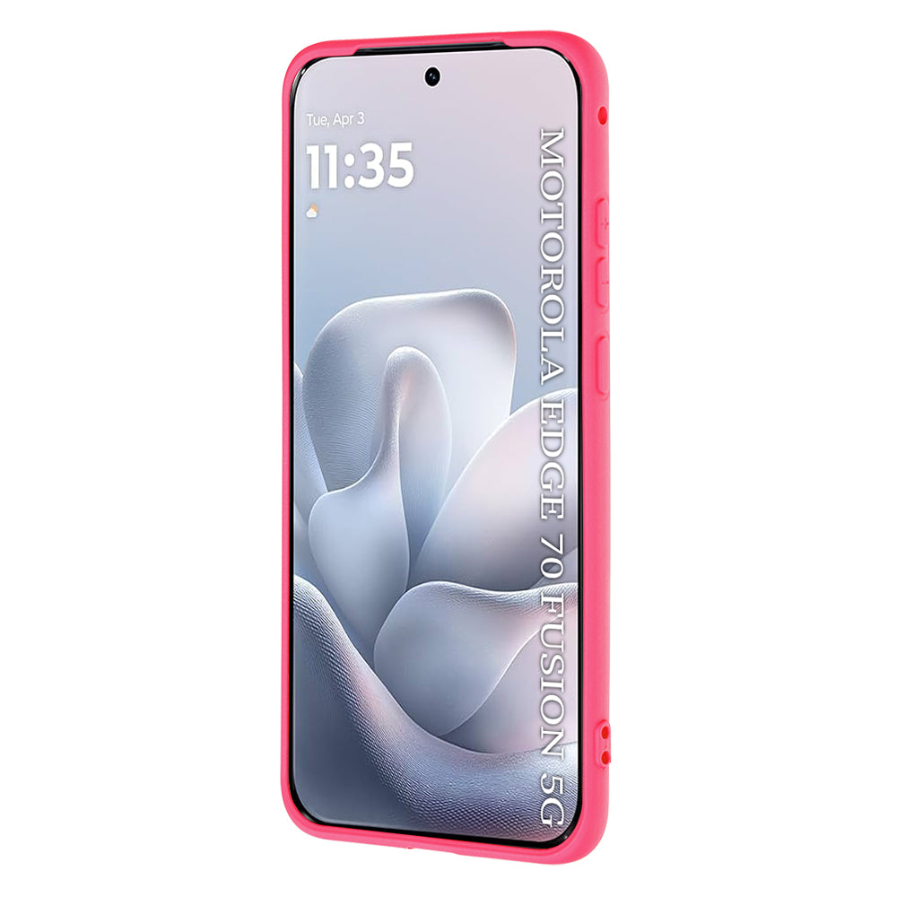 Deksel til Motorola Edge 70 Fusion, Techsuit, SoftFlex, Mørk Rosa