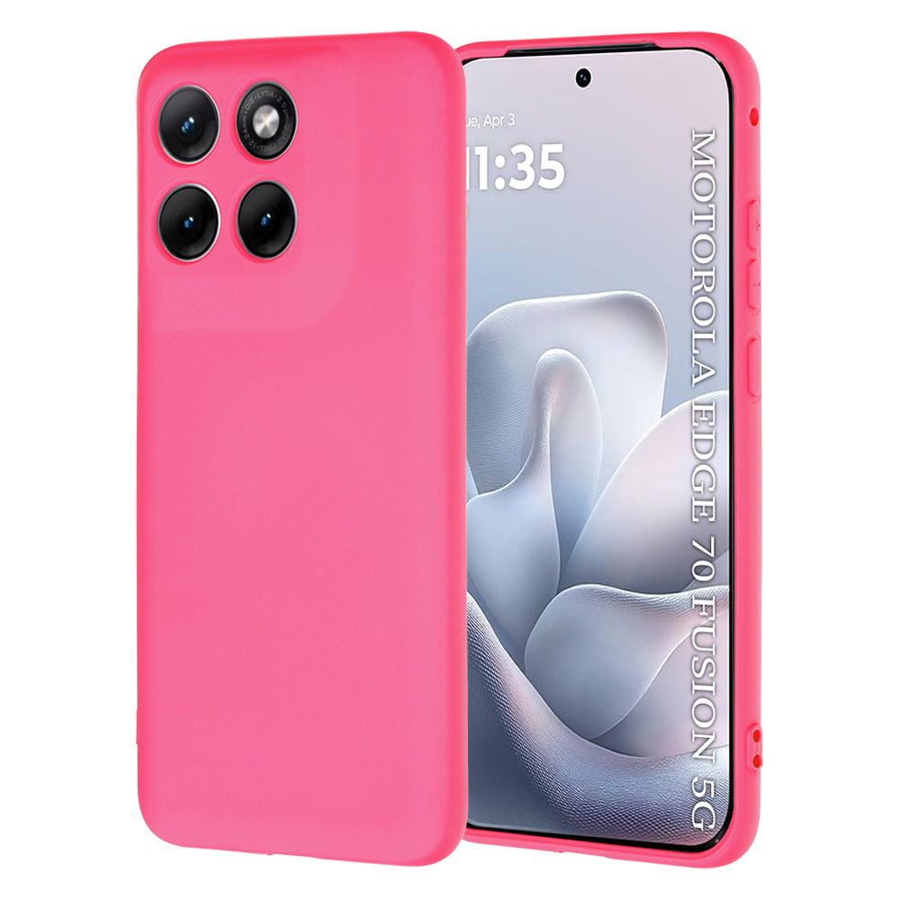 Deksel til Motorola Edge 70 Fusion, Techsuit, SoftFlex, Mørk Rosa