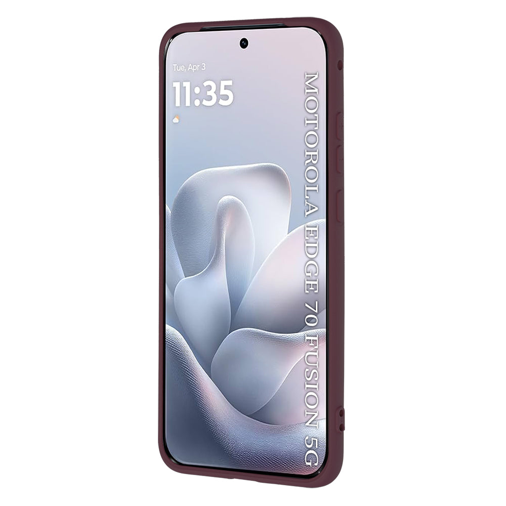 Deksel til Motorola Edge 70 Fusion, Techsuit, SoftFlex, Burgunder