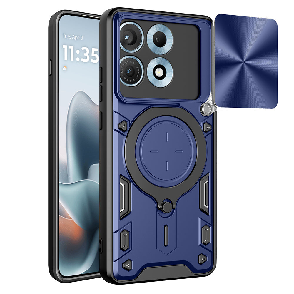 Deksel til Motorola Edge 70 Max, Techsuit, CamGuard Pro, Blå