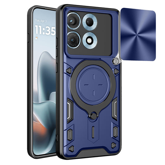Deksel til Motorola Edge 70 Max, Techsuit, CamGuard Pro, Blå