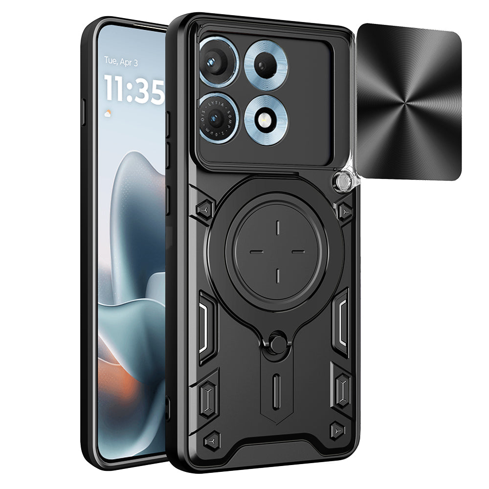 Deksel for Motorola Edge 70 Max, Techsuit, CamGuard Pro, Svart