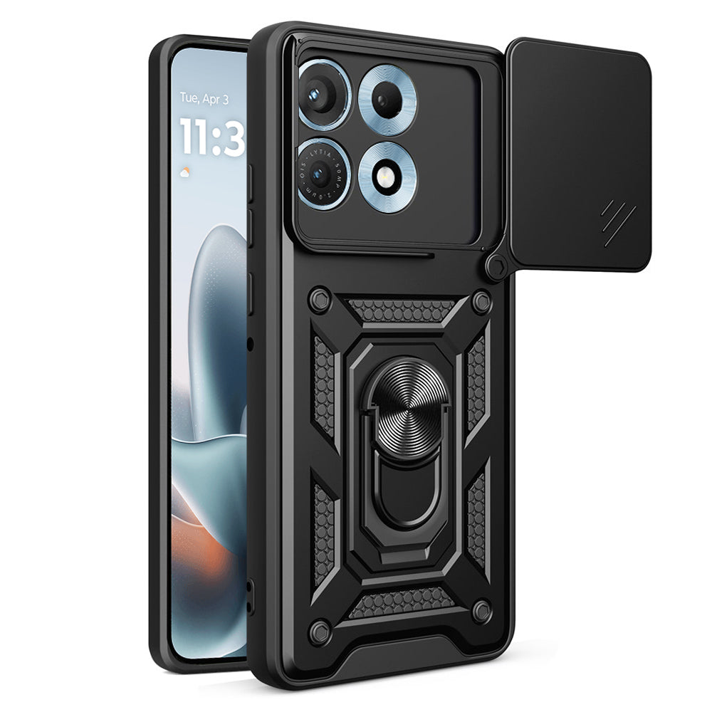 Deksel til Motorola Edge 70 Max, Techsuit, CamShield, Svart