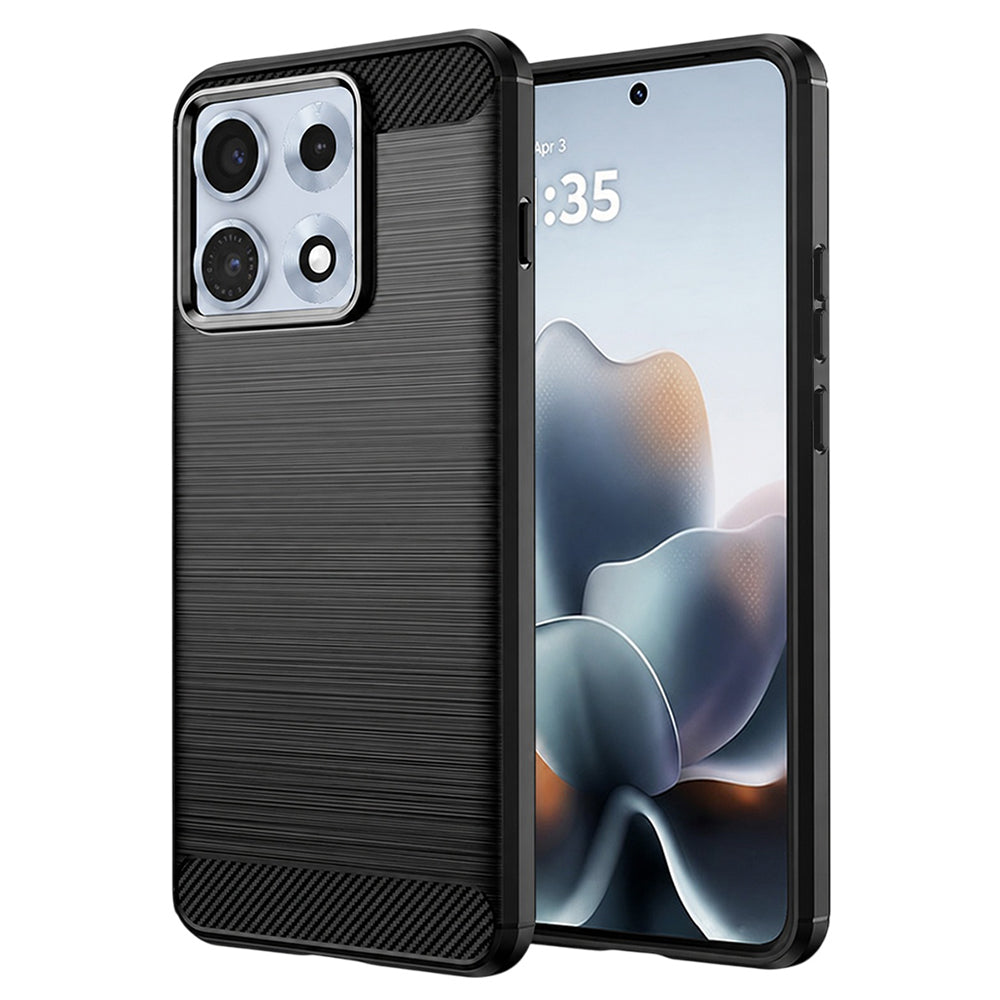 Deksel til Motorola Edge 70 Max, Techsuit, Karbon, Svart