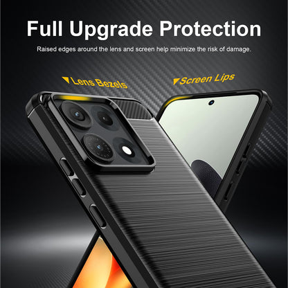 Deksel til Motorola Edge 70 Max, Techsuit, Karbon, Svart