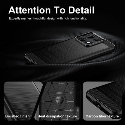 Deksel til Motorola Edge 70 Max, Techsuit, Karbon, Svart
