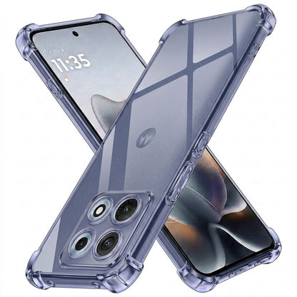 Deksel for Motorola Edge 70 Max, Techsuit, Støtsikker Klar, Røykfarget