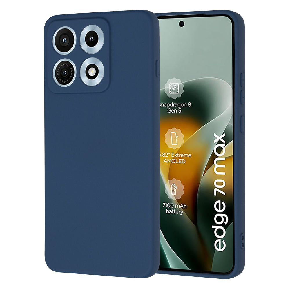 Deksel til Motorola Edge 70 Max, Techsuit, SoftFlex, Marineblå