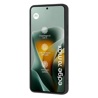 Deksel for Motorola Edge 70 Max, Techsuit, SoftFlex, Svart