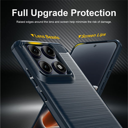 Deksel til Motorola Edge 70 Pro, Techsuit, Karbon, Blå