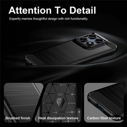 Deksel til Motorola Edge 70 Pro, Techsuit, Karbon, Svart