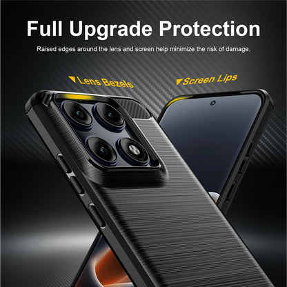 Deksel til Motorola Edge 70 Pro, Techsuit, Karbon, Svart