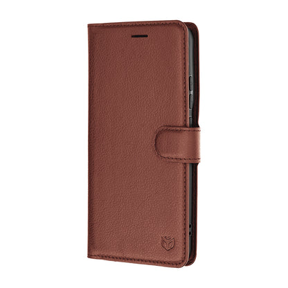 Deksel for Motorola Edge 70 Pro, Techsuit, Leather Folio, Brun