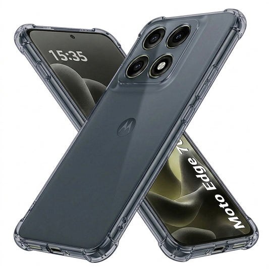 Deksel til Motorola Edge 70 Pro, Techsuit, Støtsikker Klar, Røykfarget