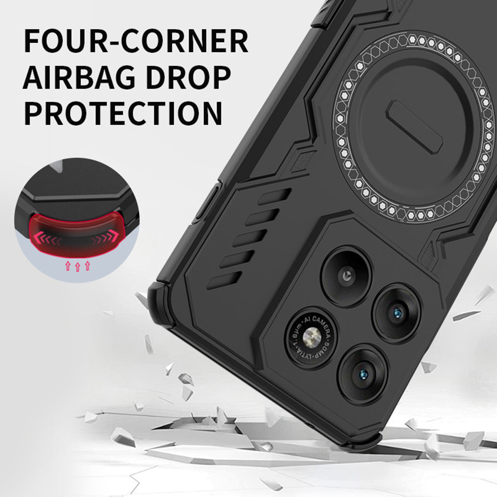 Deksel for Motorola Edge 70, Techsuit, ArmorMag, Svart