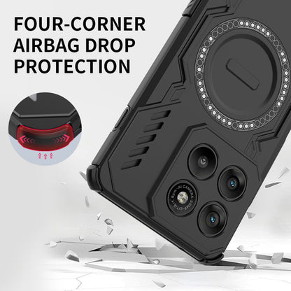 Deksel for Motorola Edge 70, Techsuit, ArmorMag, Svart