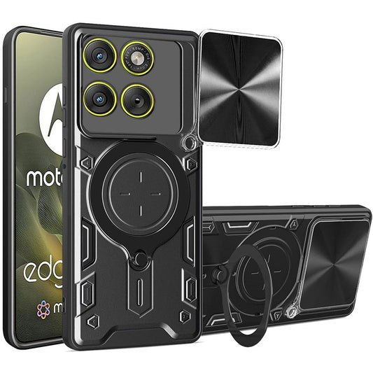Deksel for Motorola Edge 70, Techsuit, CamGuard Pro, Svart