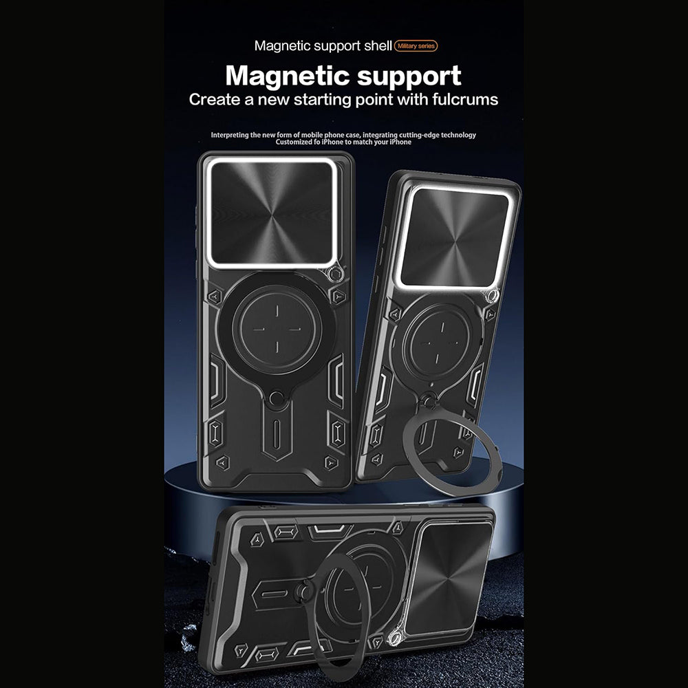 Deksel for Motorola Edge 70, Techsuit, CamGuard Pro, Svart