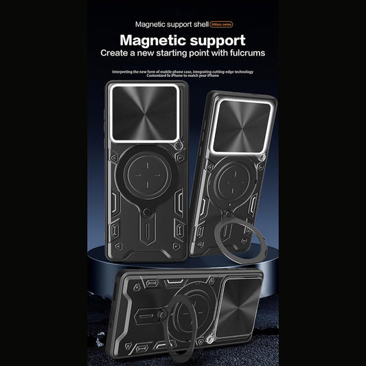 Deksel for Motorola Edge 70, Techsuit, CamGuard Pro, Svart