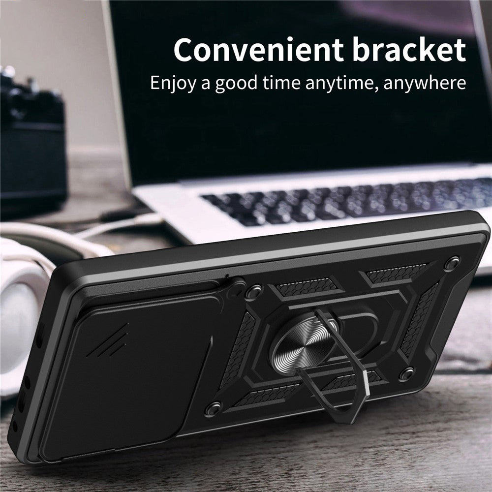 Deksel for Motorola Edge 70, Techsuit, CamShield, Svart