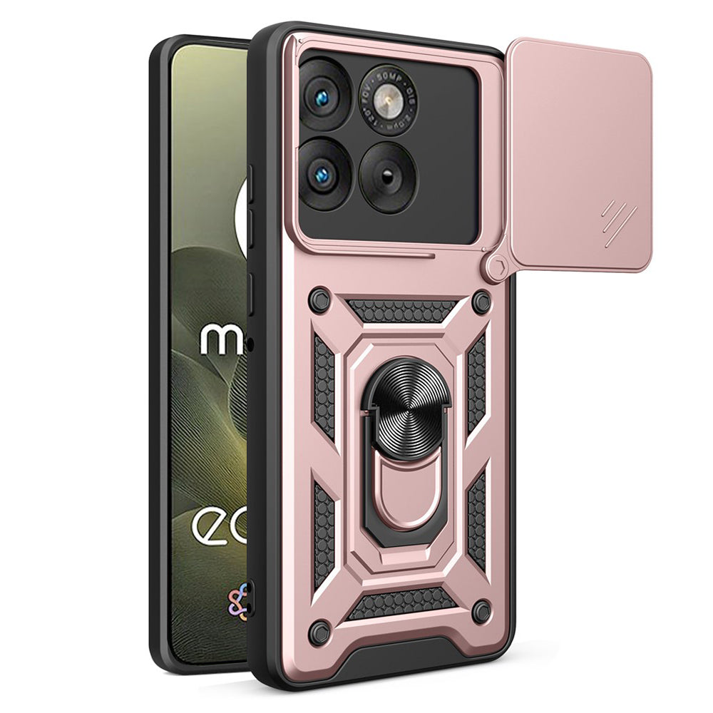 Deksel for Motorola Edge 70, Techsuit, CamShield, Roségull